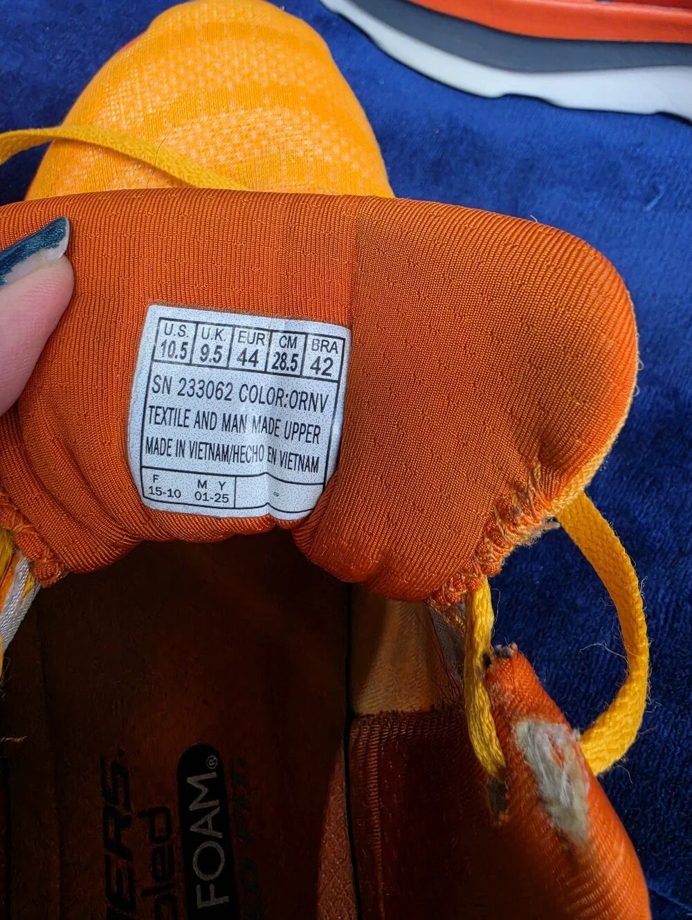 Skechers vibrant orange